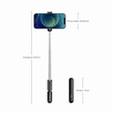 Selfie stick Baseus mini bluetooth folding SUDYZP-G01 black