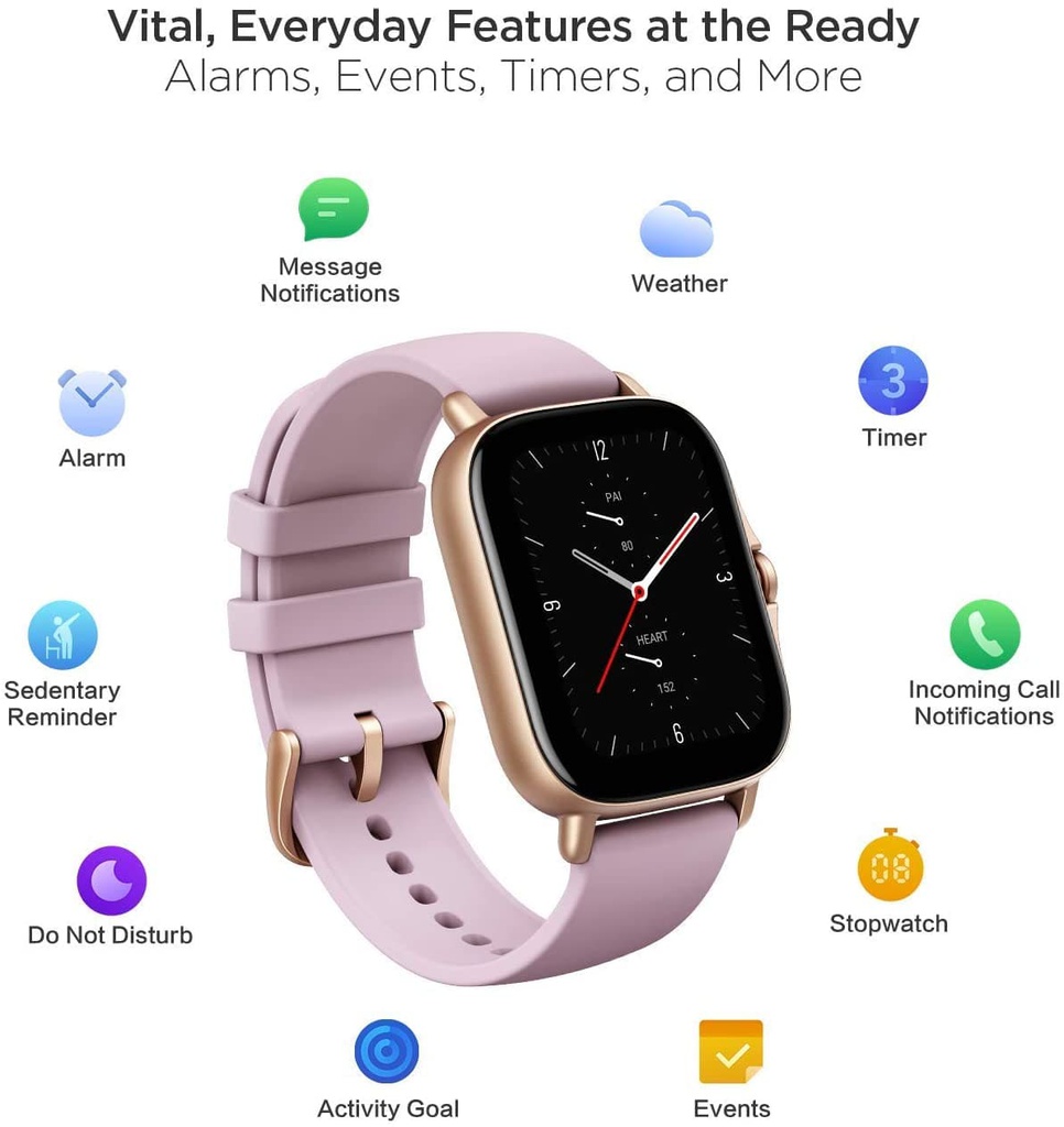 Amazfit GTS 2e smartwatch lilac purple W2021OV3N