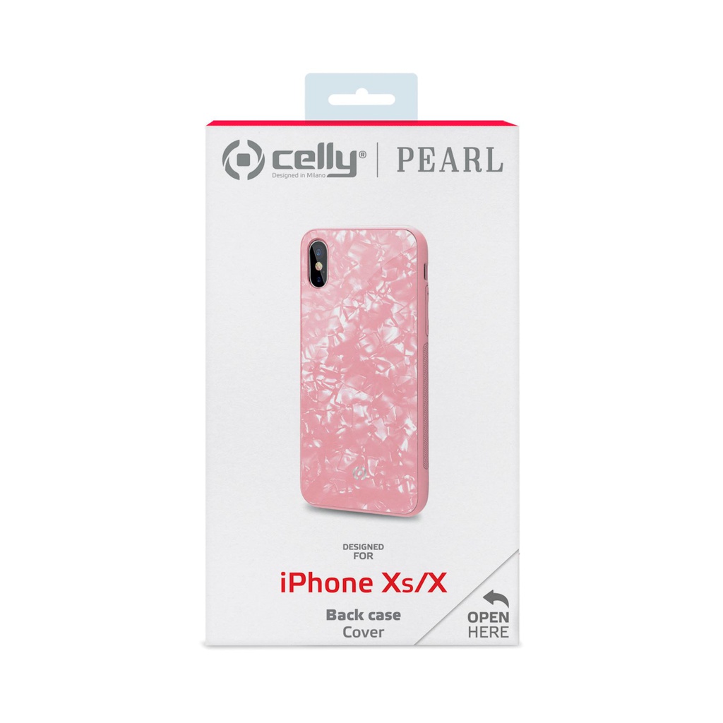 Custodia Celly iPhone X iPhone Xs pink Pearl PEARL900PK