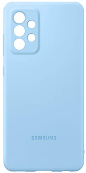 Custodia Samsung A52, A52 5G silicone cover blue EF-PA525TLEGWW