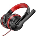 Cuffia Hoco W103 con microfono magic tour gaming headset red