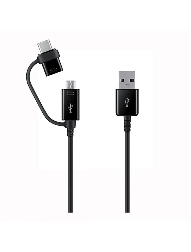 Caricabatteria auto USB Samsung EP-L1100WBEGWW 15W 2 porte + cavo black
