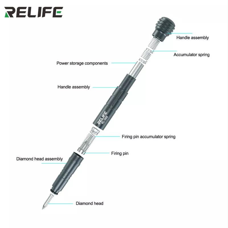 Penna punta rottura vetro Relife RL-066 diamond pen