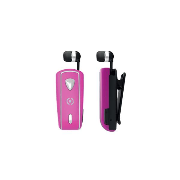 Auricolare bluetooth Celly BHSNAILPK Headset riavvolgibile pink