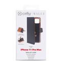 Custodia Celly iPhone 11 Pro Max wallet case black WALLY1002