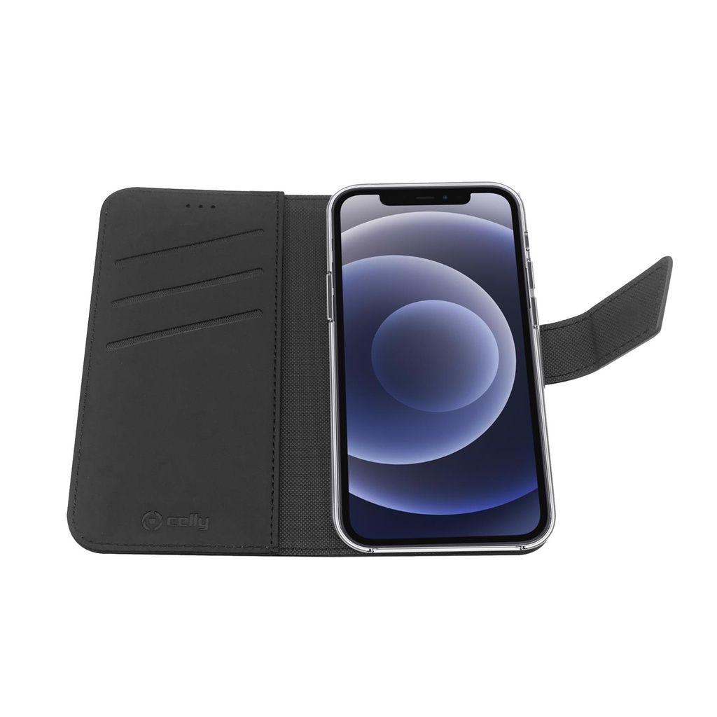 Custodia Celly iPhone 13 Pro wallet case black WALLY1008