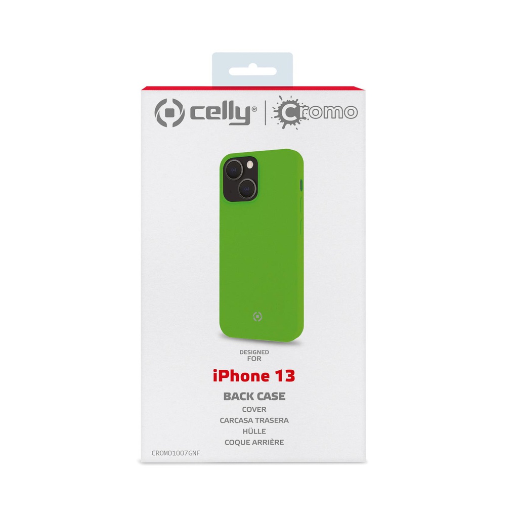 Custodia Celly iPhone 13 cover cromo green CROMO1007GNF