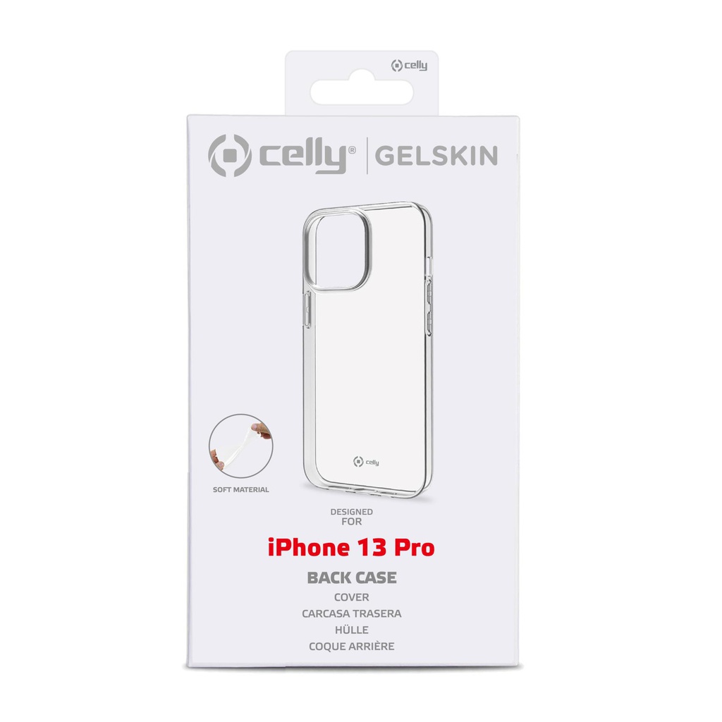 Custodia Celly iPhone 13 Pro cover tpu trasparente GELSKIN1008