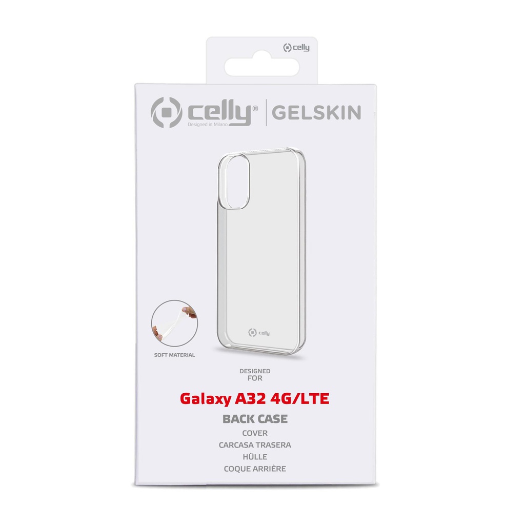 Custodia Celly Samsung A32 cover tpu trasparente GELSKIN962