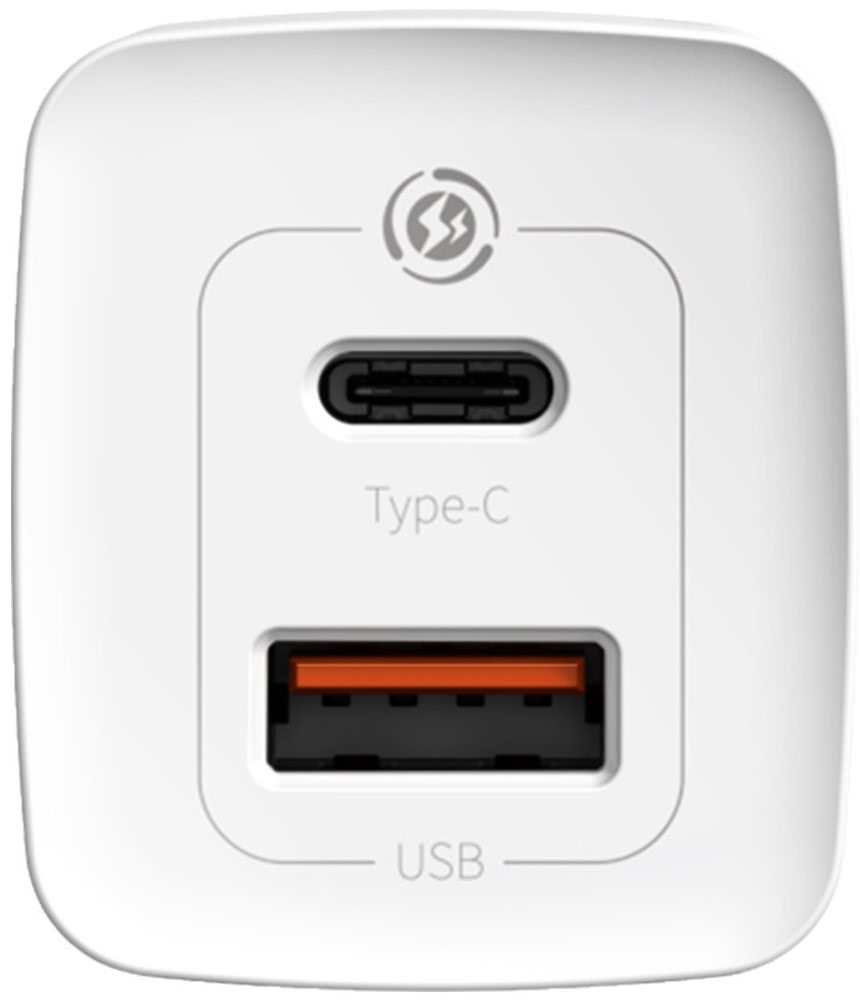 Caricabatteria USB Baseus 65W + porta USB-C GaN2 Lite quick EU CCGAN2L-B02 white