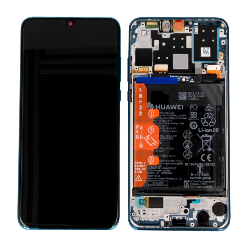 Huawei Display LCD P30 Lite New Edition Peacock Blue With Battery (MAR-L01BX MAR-L21BX) 02353FQE 02353DQS