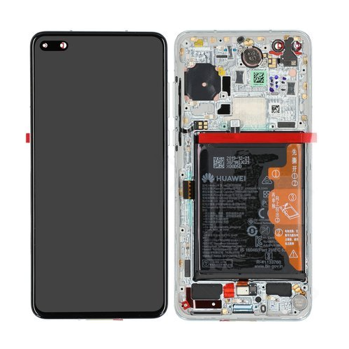 Huawei Display LCD P40 Silver With Battery 02353MFW
