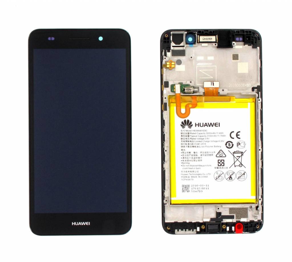 Huawei Display LCD Y6II CAM-L21 Black Con Batteria 02350XME 02350VUG