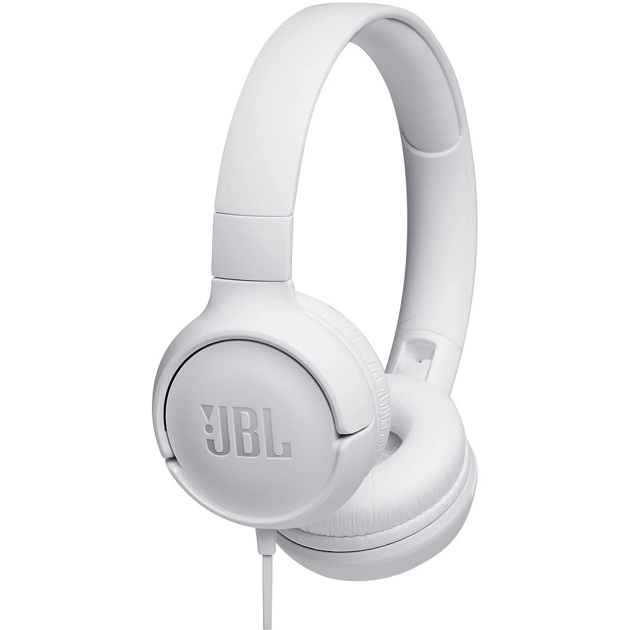 JBL Cuffie Tune 500 white con Microfono JBLT500WHT