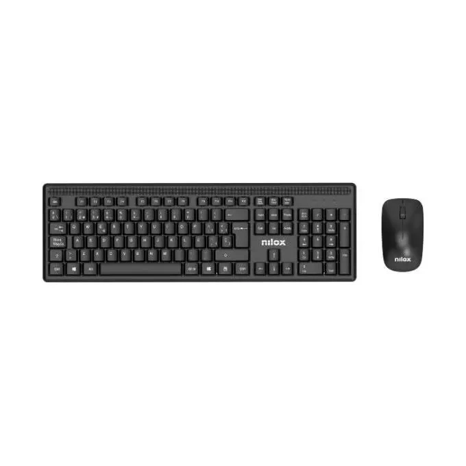 Nilox Kit Tastiera e Mouse Wireless Black NXKMWIT011