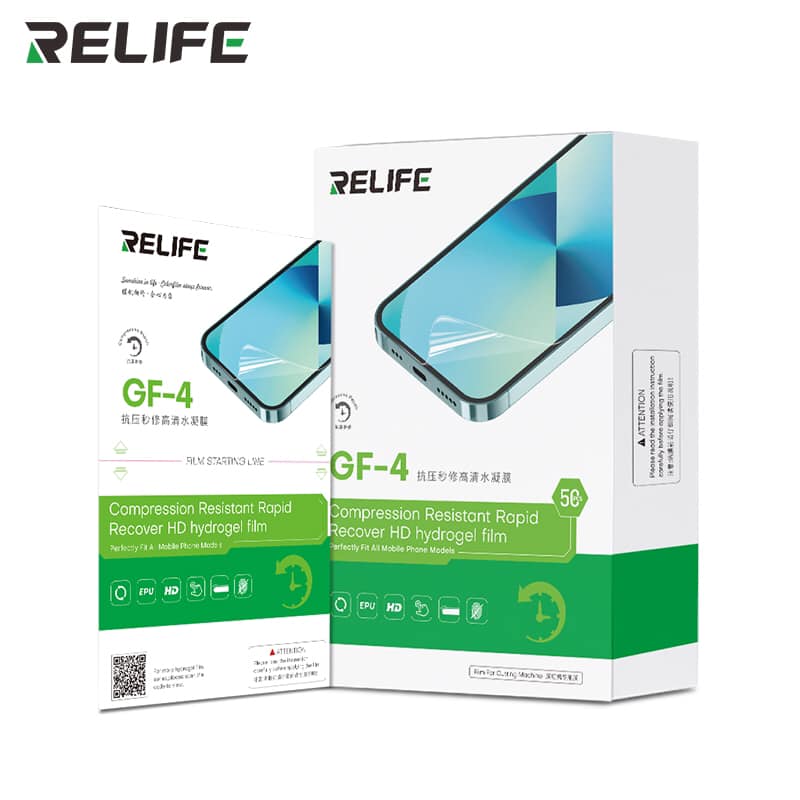 Relife Hydrogel Film Clear (Pressure-Resistant) 50 Pcs GF-4 