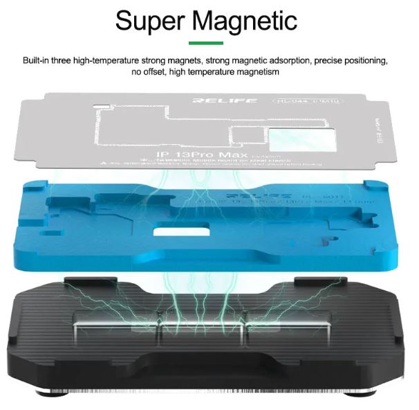 Relife Set di dispositivi per riparazione della scheda madre 22-in-1 iPhone X to 15 RL-601T