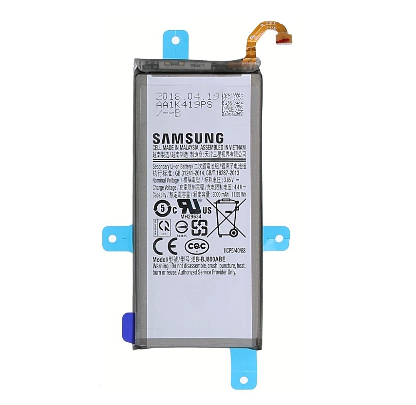 Samsung Batteria Service Pack J6 2018, A6 2018 EB-BJ800ABE GH82-16479A GH82-16865A