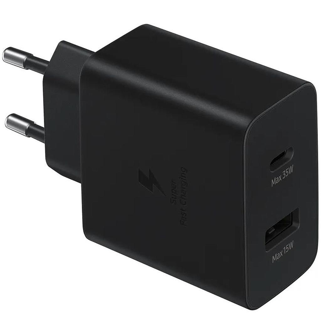 Samsung charger USB 35W + 2x ports (USB + USB-C) black EP-TA220NBEGEU