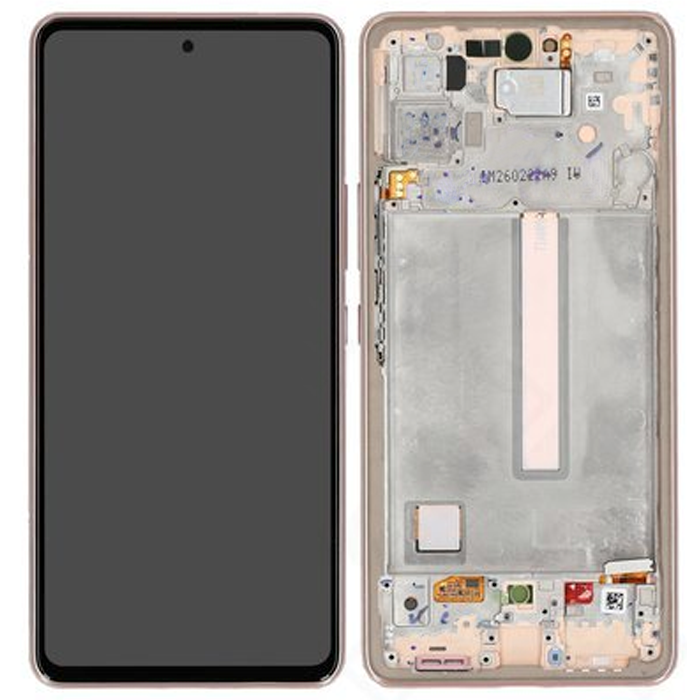 Samsung Display Lcd A53 5G SM-A536B peach with frame GH82-28024D GH82-28025D