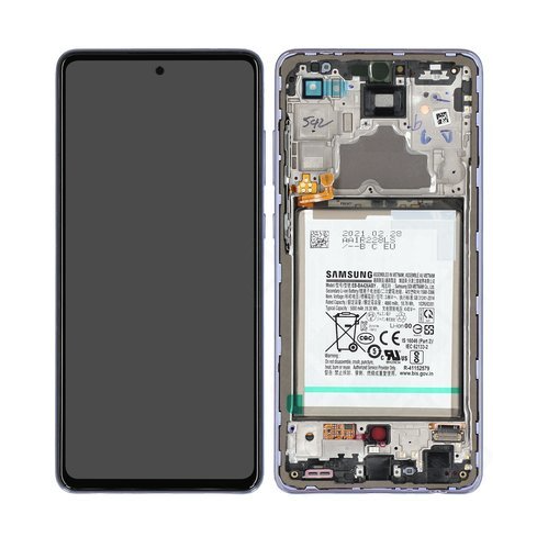 Samsung Display LCD A72 SM-A725F GH82-25541C GH82-25542C With Battery Violet