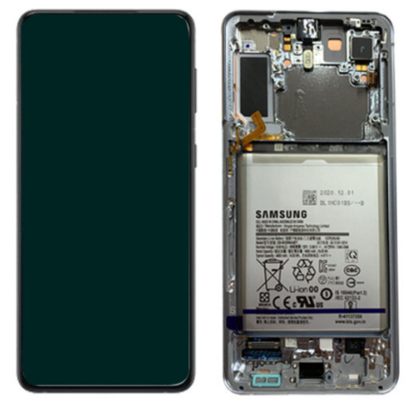 Samsung Display LCD S21+ 5G SM-G996B Silver Con Batteria e Camera GH82-24553C GH82-24744C GH82-24555C