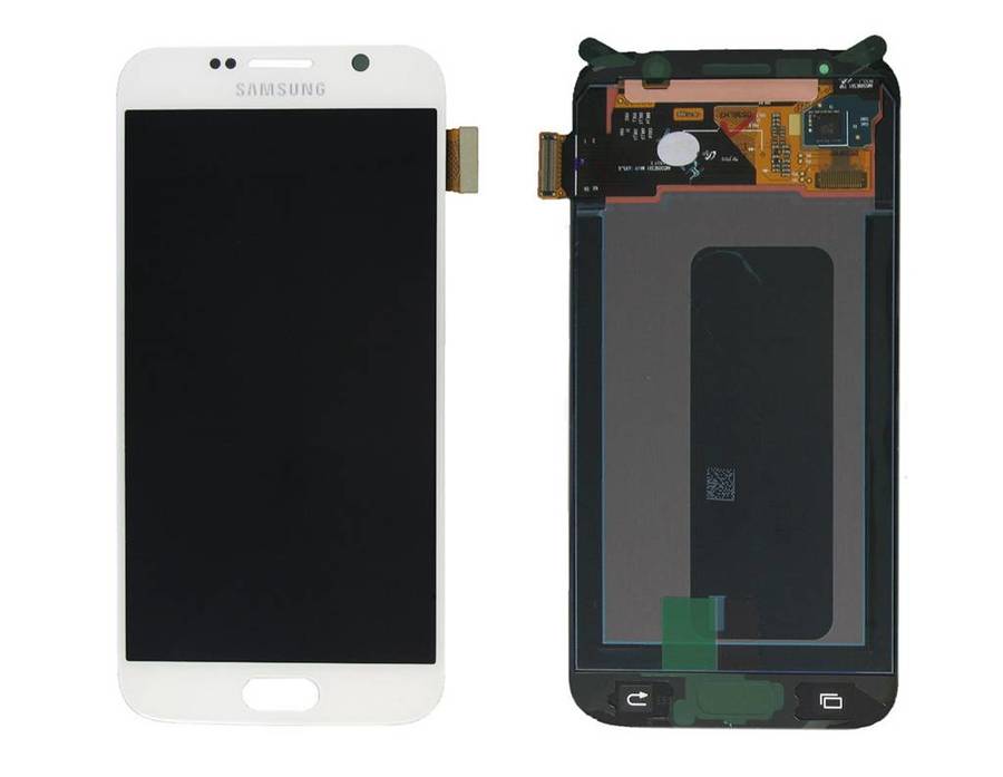 Samsung Display LCD S6 SM-G920F GH97-17260B White 