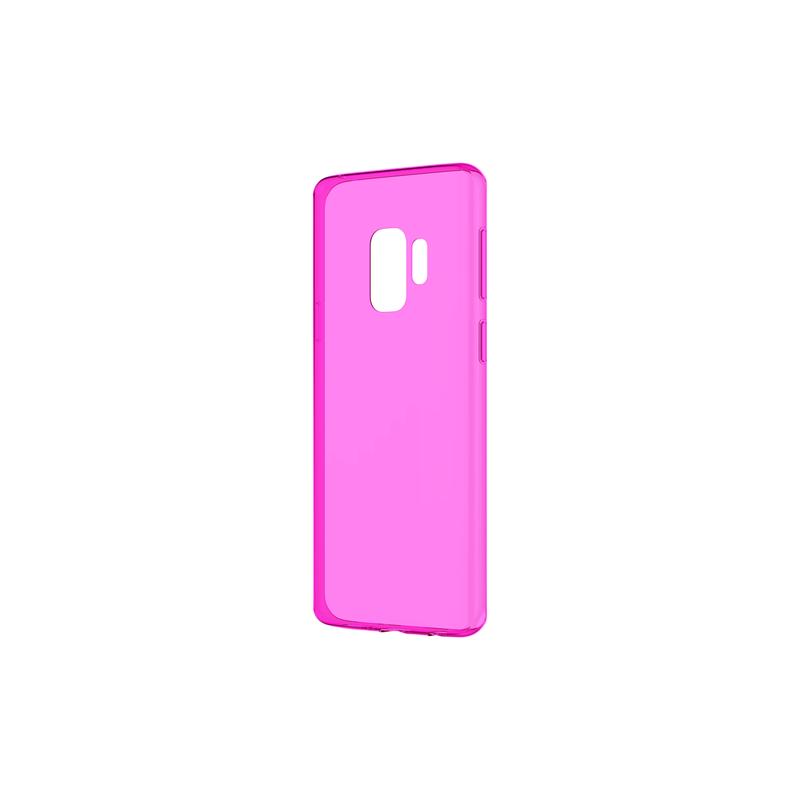 Case Vodafone Samsung S9 Ultra Slim Case TPU 0.3 pink fluo con supporto TPUSGS9FP