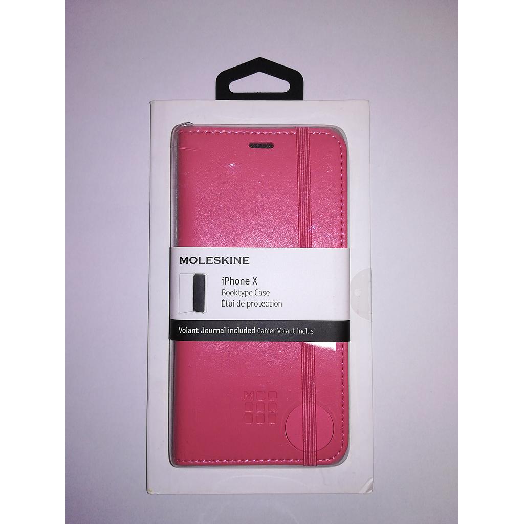 Case Moleskine iPhone X booktype Case pink MO2CBPXD11