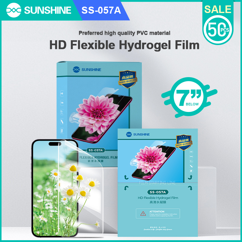 Sunshine Hydrogel Film Clear Flexible 50 Pcs (SS-057A)