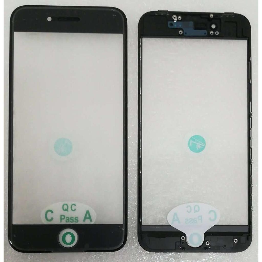 Glass Lcd for iPhone 8 black con frame A80glaob0