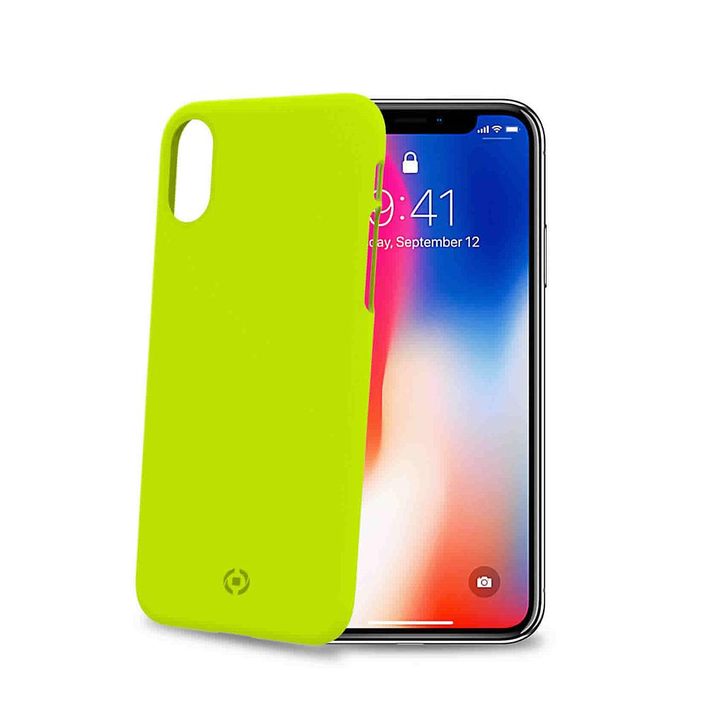 Case Celly iPhone X, iPhone Xs cover shock yellow SHOCK900YL