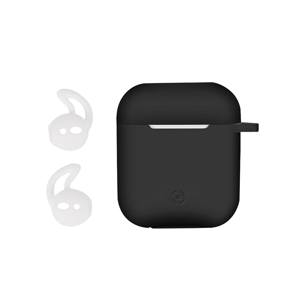 Case Celly per Apple AirPods black con archetti sportivi AIRCASEBK