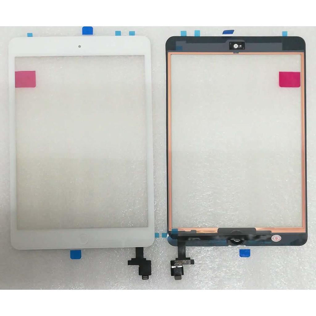 Touch per iPad Mini 1 A1432 A1454 A1455, Mini 2 A1489 A1490 A1491 con Tasto home white