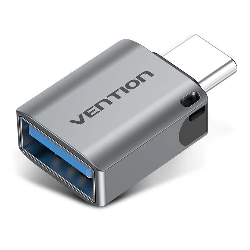 Vention Adattatore OTG USB to Type-C Aluminum Gray CDQH0