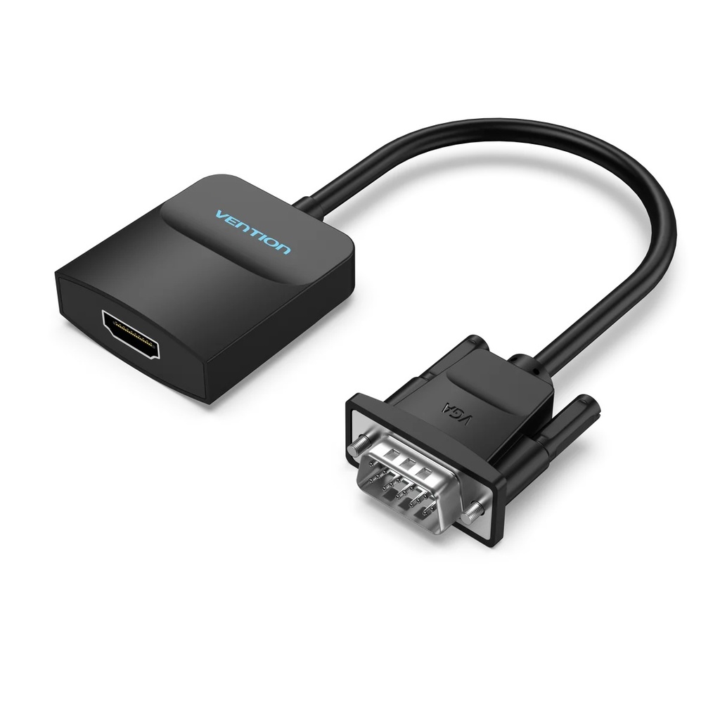 Vention Adapter VGA to HDMI with audio Black ACNBB