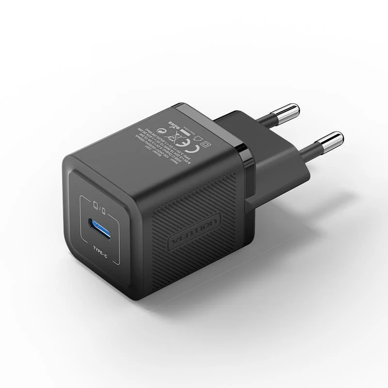 Vention Charger USB-C 20W GaN black FEPB0-EU