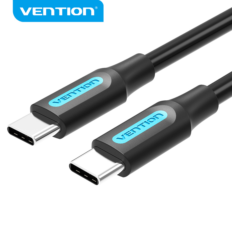 Vention Cavo Dati Type-C to Type-C PVC 1m Black COSBF