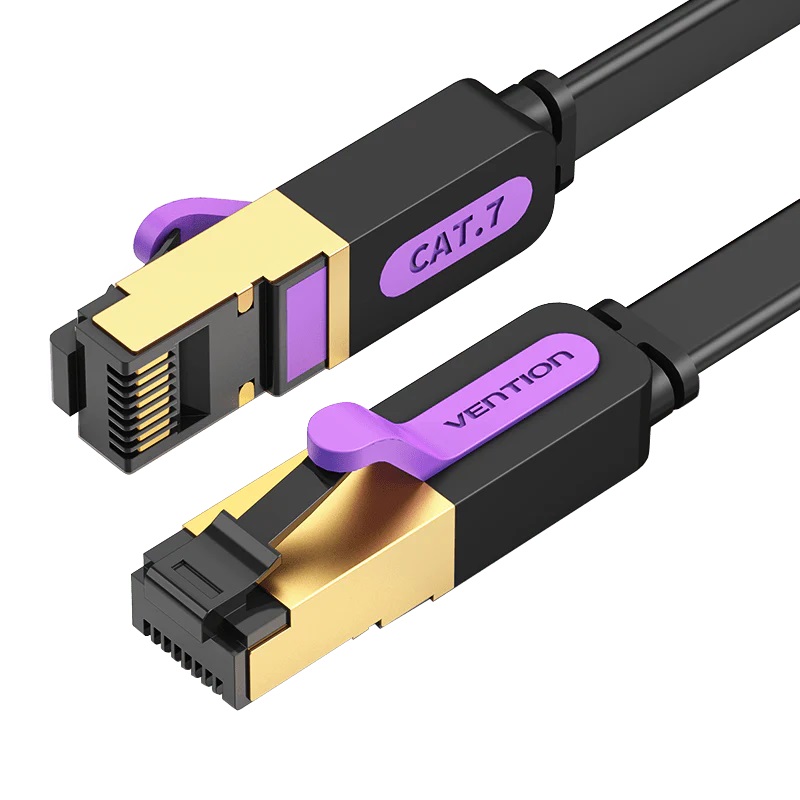 Vention Ethernet Cable Flat CAT.7 5m Black ICABJ