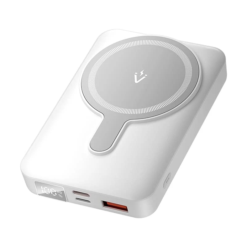 Vention Power Bank 10000mAh 22.5W MagSafe Magnetic Wireless with Display white FHTW0