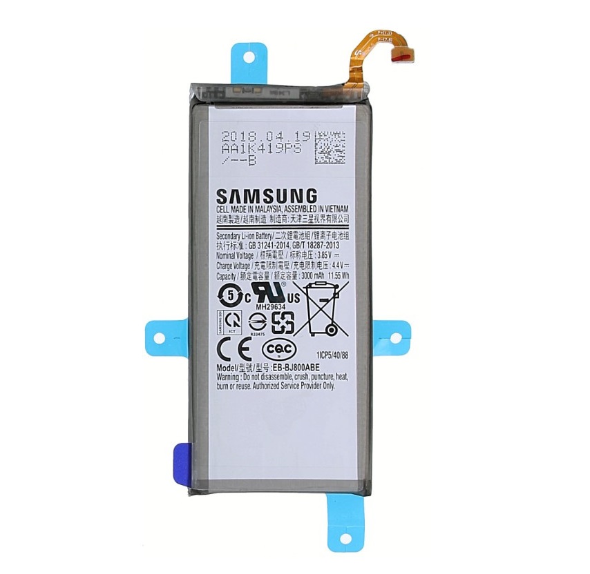 Samsung Battery Service Pack J6 2018, A6 2018 EB-BJ800ABE GH82-16479A