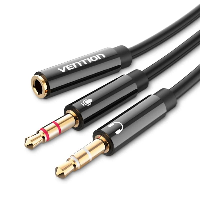 Vention Sdoppiatore Jack 3.5mm Da femmina a maschio 0.3m BBTBY