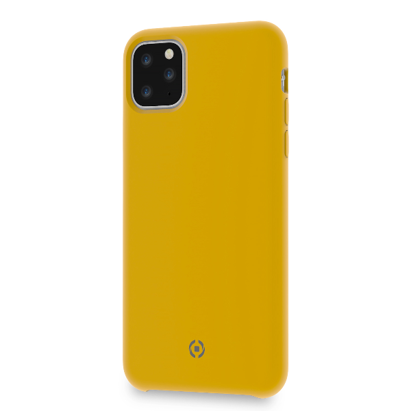 Case Celly iPhone 11 pro Max cover leaf yellow LEAF1002YL