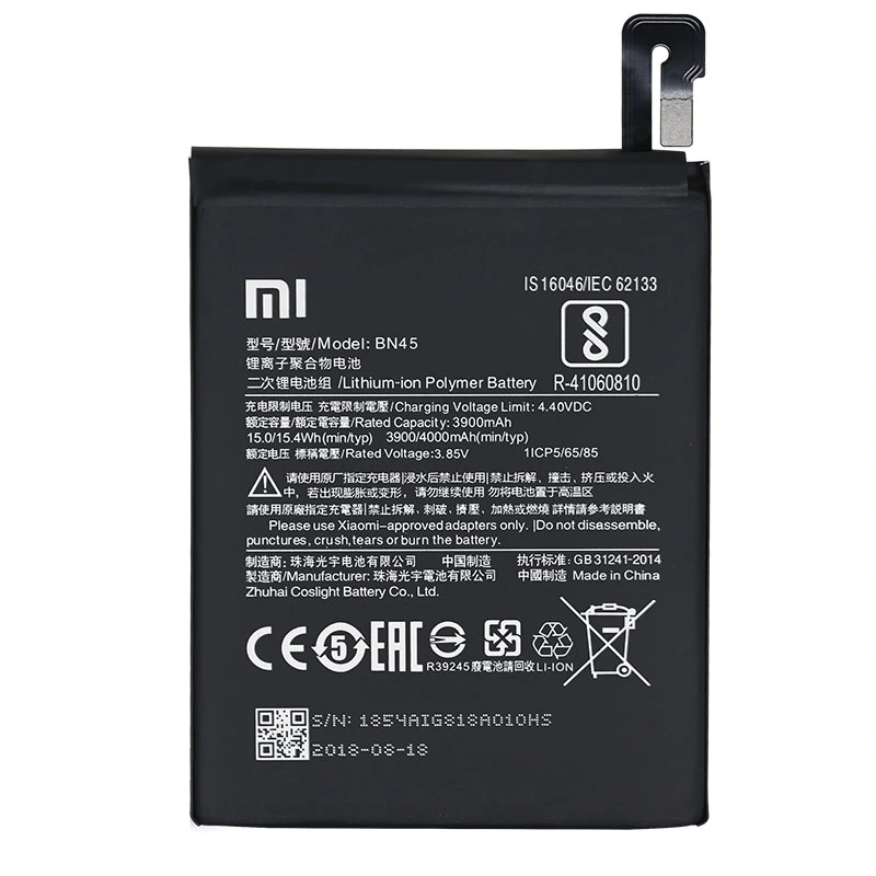 Xiaomi Battery Service Pack Redmi Note 5 Redmi Note 5 Plus BN45 46BN45A03093