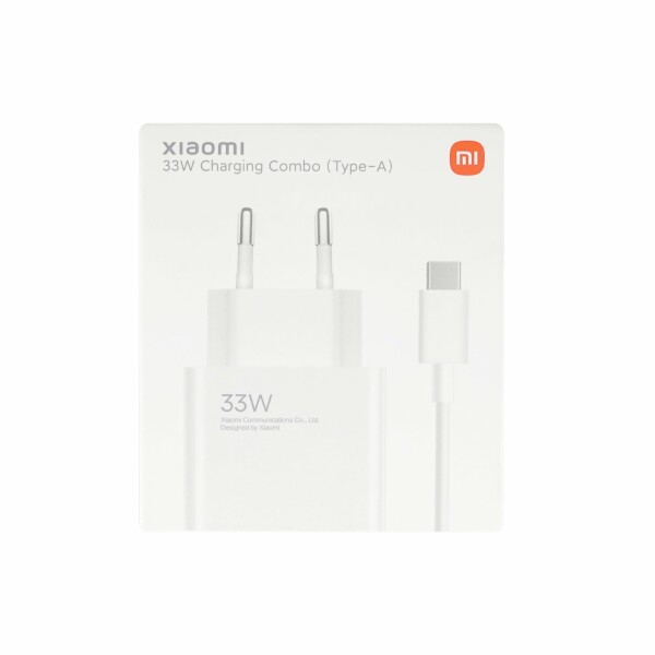 Xiaomi Caricabatteria USB 33W + Cavo Type-C White BHR9956EU
