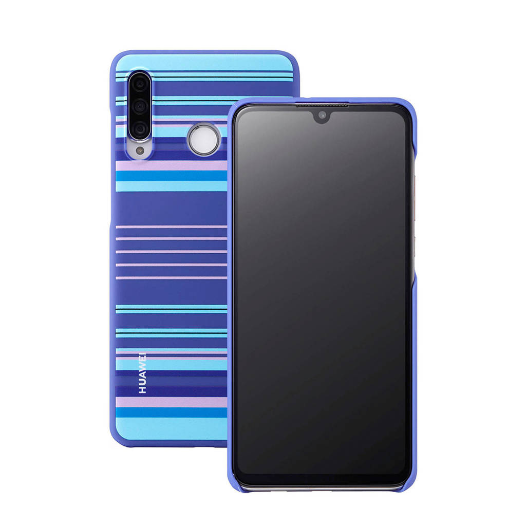 Protective TPU case for Huawei P30 Lite Blue lines 51993075