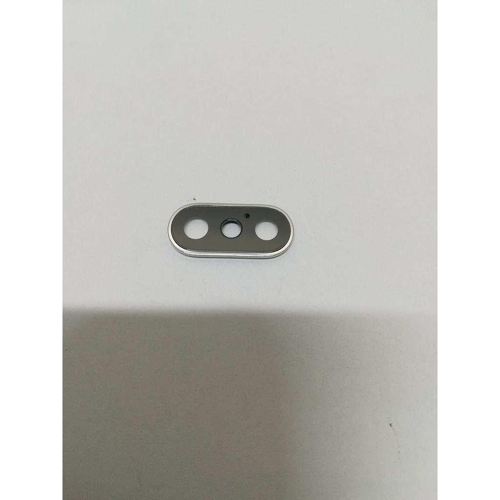 Glass camera lens for iPhone Xs silver AXSrcls0