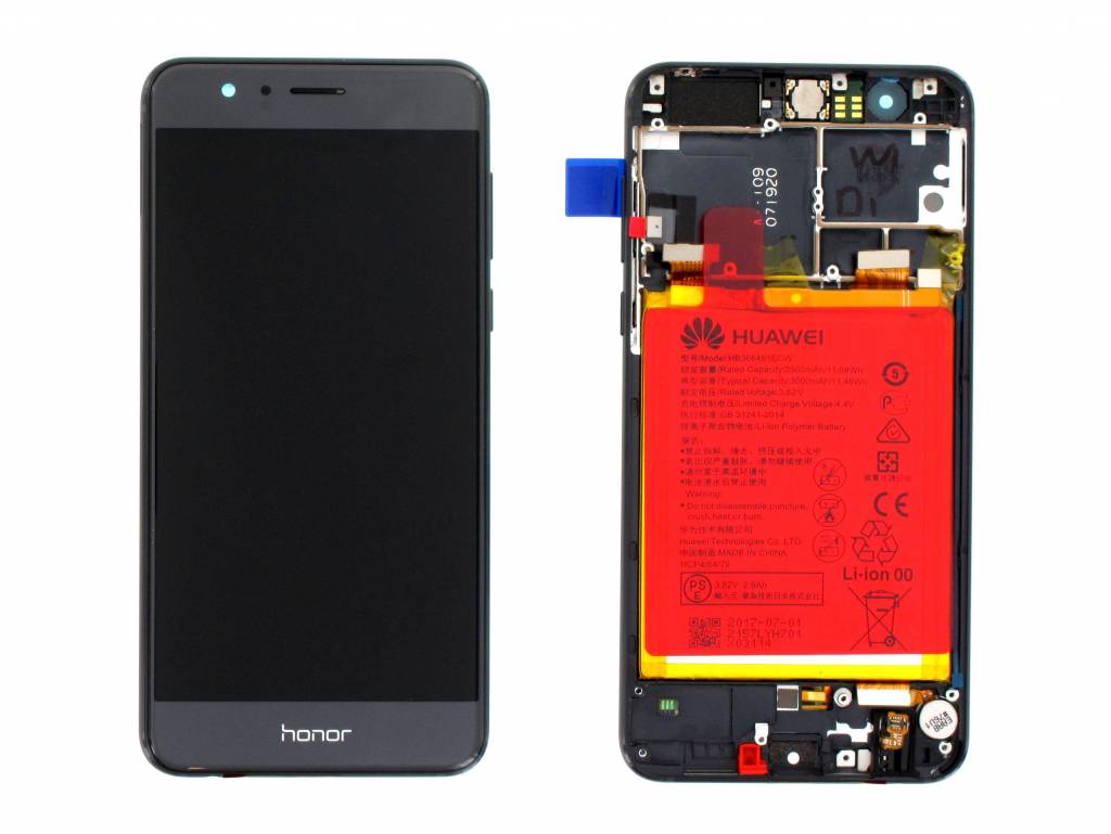 Huawei Display Lcd Honor 8 black with battery 02350VAS
