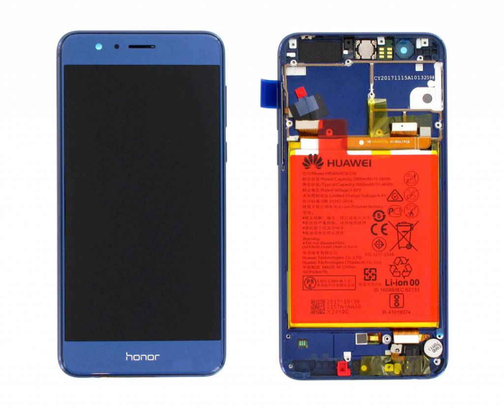 Huawei Display Lcd Honor 8 blue con batteria 02350USN 02350WVB