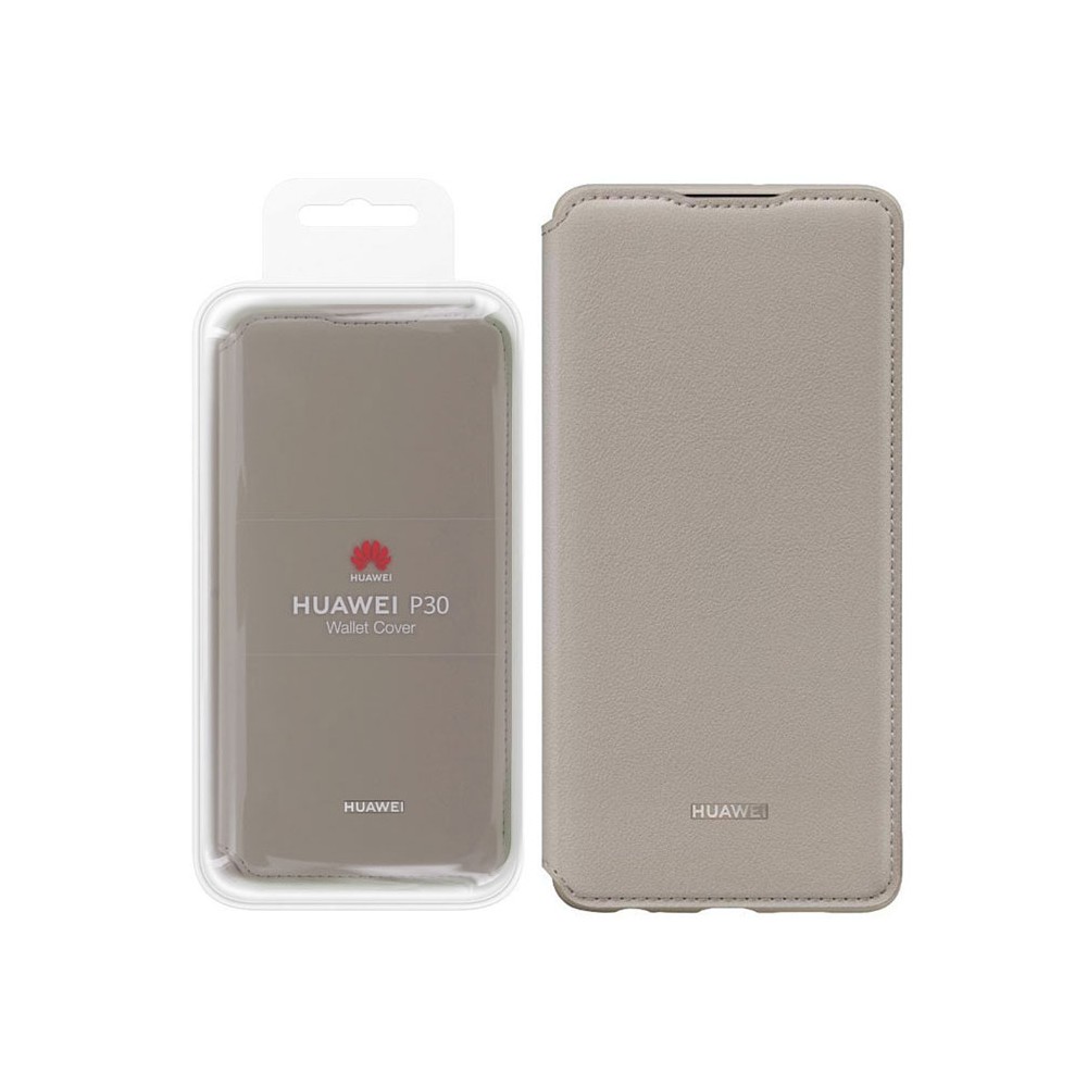 Case Huawei P30 wallet cover khaki 51992858